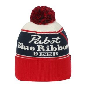 Outdoor Cap‎ Pabst Blue Ribbon PBR Beer Red White Blue One Size Beanie